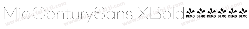 MidCenturySans XBold字体转换